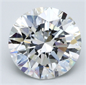 Natural Diamond 5.03 Carats, Round with Excellent Cut, G Color, VS2 Clarity and Certified by GIA