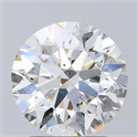 Natural Diamond 2.51 Carats, Round with Excellent Cut, I Color, SI1 Clarity and Certified by GIA