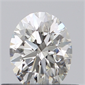 Natural Diamond 0.40 Carats, Round with Excellent Cut, J Color, IF Clarity and Certified by GIA