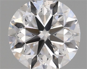 Picture of Natural Diamond 0.40 Carats, Round with Very Good Cut, D Color, SI1 Clarity and Certified by GIA