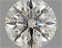 Natural Diamond 0.55 Carats, Round with Excellent Cut, H Color, SI1 Clarity and Certified by IGI