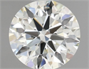 Natural Diamond 0.55 Carats, Round with Excellent Cut, I Color, VS1 Clarity and Certified by IGI