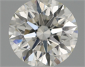 Natural Diamond 0.62 Carats, Round with Excellent Cut, I Color, VS2 Clarity and Certified by IGI