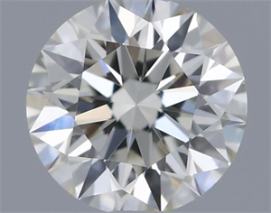 Picture of Natural Diamond 0.41 Carats, Round with Excellent Cut, H Color, VS1 Clarity and Certified by IGI