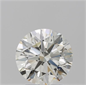 Natural Diamond 2.50 Carats, Round with Excellent Cut, K Color, VVS2 Clarity and Certified by GIA