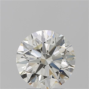 Picture of Natural Diamond 2.50 Carats, Round with Excellent Cut, K Color, VVS2 Clarity and Certified by GIA