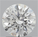 Natural Diamond 1.70 Carats, Round with Excellent Cut, F Color, SI1 Clarity and Certified by GIA