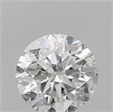 Natural Diamond 0.50 Carats, Round with Very Good Cut, F Color, I1 Clarity and Certified by IGI