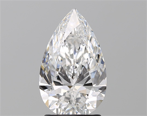 Picture of Natural Diamond 2.01 Carats, Pear with  Cut, D Color, VVS2 Clarity and Certified by GIA