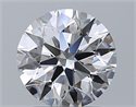 Natural Diamond 1.45 Carats, Round with Excellent Cut, D Color, IF Clarity and Certified by GIA