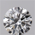 Natural Diamond 0.40 Carats, Round with Excellent Cut, H Color, SI1 Clarity and Certified by GIA