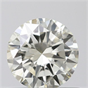 Natural Diamond 0.50 Carats, Round with Very Good Cut, K Color, IF Clarity and Certified by IGI