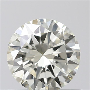 Picture of Natural Diamond 0.50 Carats, Round with Very Good Cut, K Color, IF Clarity and Certified by IGI