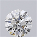 Natural Diamond 0.47 Carats, Round with Excellent Cut, J Color, VVS1 Clarity and Certified by GIA