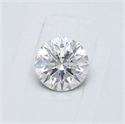 Natural Diamond 0.41 Carats, Round with Very Good Cut, G Color, I1 Clarity and Certified by GIA