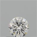 Natural Diamond 0.40 Carats, Round with Excellent Cut, H Color, SI1 Clarity and Certified by GIA