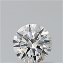 Natural Diamond 0.40 Carats, Round with Excellent Cut, H Color, SI2 Clarity and Certified by GIA