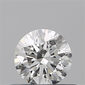 Picture of Natural Diamond 0.40 Carats, Round with Excellent Cut, H Color, SI1 Clarity and Certified by GIA