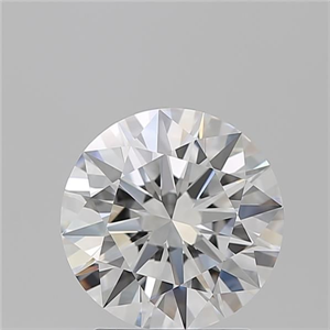 Picture of Natural Diamond 2.08 Carats, Round with Excellent Cut, E Color, VVS2 Clarity and Certified by GIA