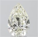 Natural Diamond 2.50 Carats, Pear with  Cut, J Color, VVS1 Clarity and Certified by IGI