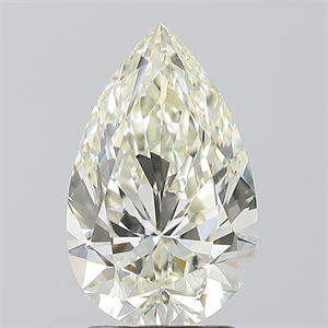 Picture of Natural Diamond 2.50 Carats, Pear with  Cut, J Color, VVS1 Clarity and Certified by IGI