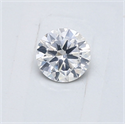 Natural Diamond 0.41 Carats, Round with Good Cut, F Color, I1 Clarity and Certified by GIA