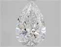 Natural Diamond 2.02 Carats, Pear with  Cut, D Color, FL Clarity and Certified by GIA