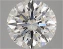 Natural Diamond 4.08 Carats, Round with Excellent Cut, J Color, SI1 Clarity and Certified by GIA