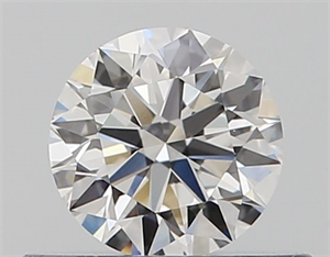 Picture of Natural Diamond 0.40 Carats, Round with Excellent Cut, F Color, VS2 Clarity and Certified by GIA