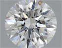 Natural Diamond 0.40 Carats, Round with Excellent Cut, H Color, VVS1 Clarity and Certified by GIA