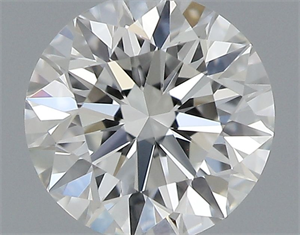 Picture of Natural Diamond 0.40 Carats, Round with Excellent Cut, H Color, VVS1 Clarity and Certified by GIA