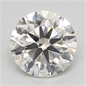 Natural Diamond 0.51 Carats, Round with Excellent Cut, J Color, VS2 Clarity and Certified by GIA