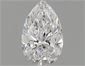 Natural Diamond 0.70 Carats, Pear with  Cut, D Color, VS2 Clarity and Certified by GIA