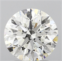 Natural Diamond 2.01 Carats, Round with Excellent Cut, I Color, I1 Clarity and Certified by GIA