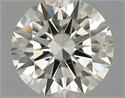 Natural Diamond 0.55 Carats, Round with Excellent Cut, I Color, VS2 Clarity and Certified by IGI