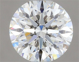 Picture of Natural Diamond 0.43 Carats, Round with Excellent Cut, I Color, VS2 Clarity and Certified by GIA