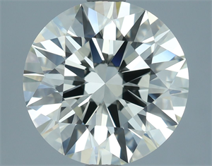 Picture of Natural Diamond 3.05 Carats, Round with Excellent Cut, J Color, VVS1 Clarity and Certified by IGI