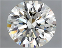 Natural Diamond 0.57 Carats, Round with Excellent Cut, K Color, VS1 Clarity and Certified by GIA