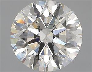 Picture of Natural Diamond 2.01 Carats, Round with Excellent Cut, I Color, SI2 Clarity and Certified by GIA