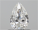 Natural Diamond 0.50 Carats, Pear with  Cut, F Color, VVS1 Clarity and Certified by GIA