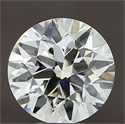 Natural Diamond 3.91 Carats, Round with Excellent Cut, K Color, VS1 Clarity and Certified by IGI