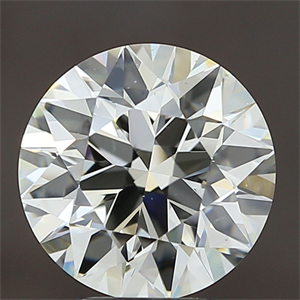 Picture of Natural Diamond 3.91 Carats, Round with Excellent Cut, K Color, VS1 Clarity and Certified by IGI