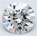 Natural Diamond 5.31 Carats, Round with Excellent Cut, I Color, SI1 Clarity and Certified by GIA