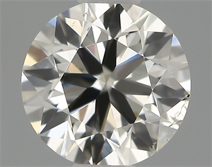 Picture of Natural Diamond 0.50 Carats, Round with Very Good Cut, H Color, SI1 Clarity and Certified by IGI