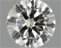 Natural Diamond 0.40 Carats, Round with Excellent Cut, H Color, SI1 Clarity and Certified by IGI