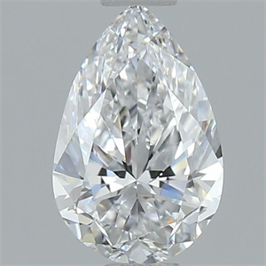 Picture of Natural Diamond 0.80 Carats, Pear with  Cut, D Color, VS2 Clarity and Certified by GIA