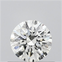 Natural Diamond 0.52 Carats, Round with Excellent Cut, J Color, SI2 Clarity and Certified by GIA