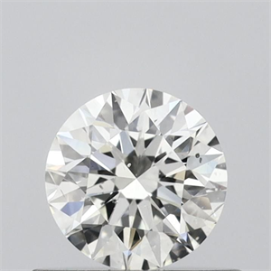 Picture of Natural Diamond 0.52 Carats, Round with Excellent Cut, J Color, SI2 Clarity and Certified by GIA