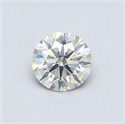 Natural Diamond 0.53 Carats, Round with Excellent Cut, J Color, SI2 Clarity and Certified by GIA