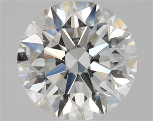 Picture of Natural Diamond 1.33 Carats, Round with Excellent Cut, E Color, IF Clarity and Certified by GIA